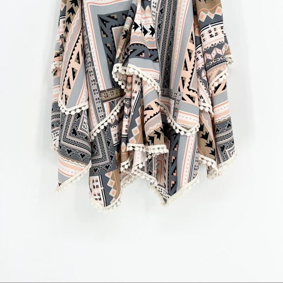 Young at Heart Peach Aztec Layered Tank - Picture 4 of 8